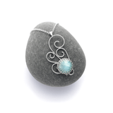 Nimbus - Sterling Silver and Larimar necklace