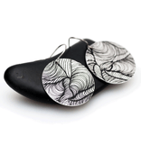 Odessa aluminum graphic earrings
