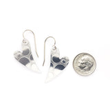Superlight heart earrings - circles
