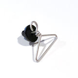 Pro-choice coat hanger lapel pin in sterling silver