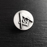 Masonic Blue Lodge lapel pin in sterling silver