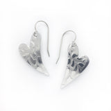 Superlight heart earrings - abstract