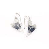 Superlight heart earrings - circles