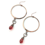Carmine earrings