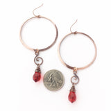 Carmine earrings