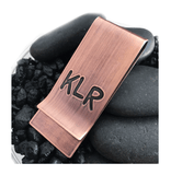 Father's Day money clip with child's handwriting on back