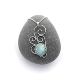 Nimbus - Sterling Silver and Larimar necklace