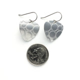 Circles aluminum and titanium earrings