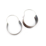 Blooming basket hoop earrings