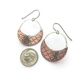 Lunar Mermaid Mixed Metal earrings