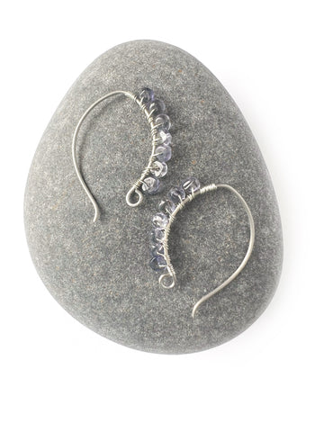 Iolite Arch earrings