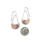 Moonfall Mermaid mini mixed metal earrings